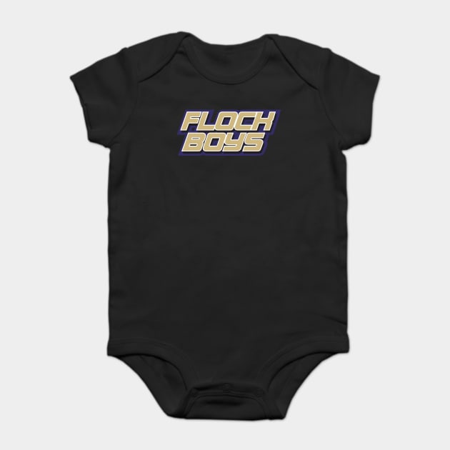 Flock Boys Baltimore Ravens Baby Bodysuit by stayfrostybro